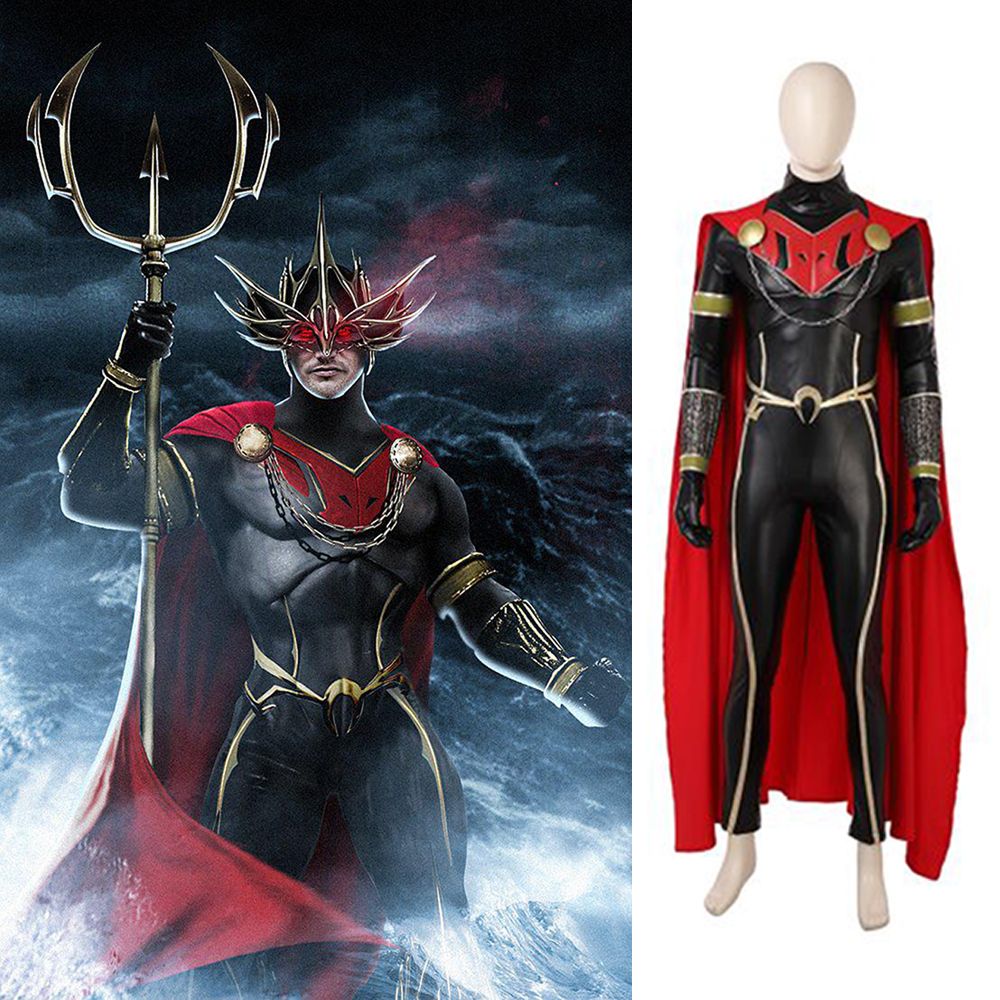 2018 Aquaman Orm Villain Ocean Master Cosplay Costume Patrick